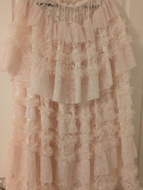 Free People Turn It Up Half Slip Lace Skirt XS